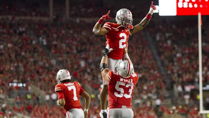 87. Emeka Egbuka and Luke Wypler